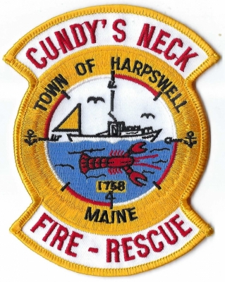 Cundy’s Neck Fire & Rescue (ME)
Harpswell is home to over 275 licensed lobster harvesters, more than 50 licensed commercial shellfish harvesters, oyster farmers, and numerous related support businesses. 
