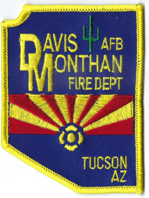 Davis Monthan AFB Fire Department (AZ)
Davis-Monthan AFB is a major United States Air Force base in Tucson, Arizona, primarily known as the home of the 355th Wing and the "Boneyard" (309th Aerospace Maintenance and Regeneration Group - AMARG).
