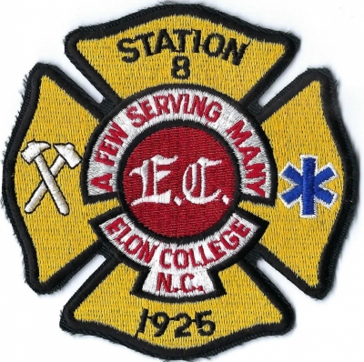 Elon College Fire Department (NC)
DEFUNCT - EC was renamed in 2001 when EC become Elon University and the Town of EC became Town of Elon.
