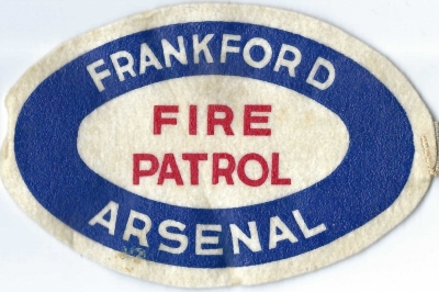 Frankford Arsenal Fire Department (PA)
DEFUNCT - Frankford Arsenal was a military base in Philadelphia, & the center of US small-arms ammunition design. Closed in 1977.
