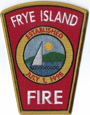 Frye Island Fire Department (ME)
Frye Island is an island town in Cumberland County.  Located in Sebago Lake, the island is accessed via a public ferry.  Pop < 500.
