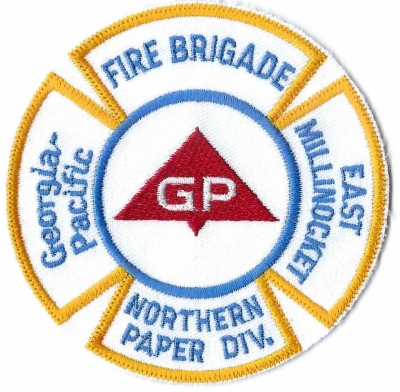 Georgia Pacific Northern Paper Fire Brigade (ME)
DEFUNCT - Georgia Pacific Northern Paper sold to Great Northern Paper to Bowater Inc. in 2001.  Georgia Pacific primarily made newsprint, business papers, and containerboard.
