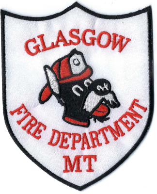 Glasgow Fire Department (MT)
The Glasgow High School mascot is the Scotties. GFD incorporated the Scottie dog mascot in there FD logo and it is the same image that is presented on the side of their fire engines.  The HS adopted the Scottish Highlander, in 1943.
