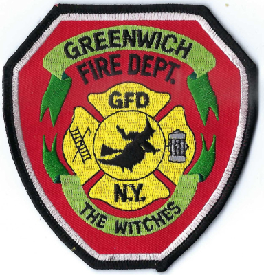 Greenwich Fire Department (NY)
Greenwich, NY (pronounced "Green-witch") is affectionately known for its connection to witches, primarily because it is the town's official mascot, the "Greenwich Witches".
