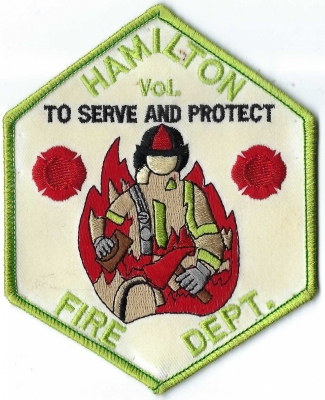Hamilton Volunteer Fire Department (OH)
DEFUNCT - The Hamilton Volunteer Fire Department did not merge but instead became the Hamilton Township Division of Fire and Emergency Services in 1994.

