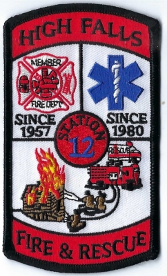High Falls Fire & Rescue (NC)
Population < 2,000.  Station 12.
