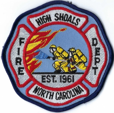 High Schoals Fire Department (NC)
DEFUNCT - High Schoals dissolved in 2015.  North Gaston Fire District took over response area.
