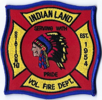 Indian Land Volunteer Fire Department (SC)
Indian Land derives it's name because it was inhabited by predominately Native Americans of Catawba and Waxhaw tribes.
