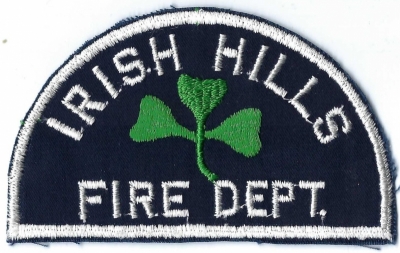 Irish Hills Fire Department (MI)
DEFUNCT - The Irish Hills Fire Department and the Onsted Fire Department merged to form the Cambridge Township Fire Department in 1982. 
