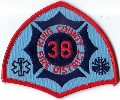 King County Fire District 38 (WA)
DEFUNCT - In 1999, King County Fire Protection District 38 consolidated with King County Fire Protection District 10, and the Cities of Issaquah and North Bend to form Eastside Fire and Rescue.
