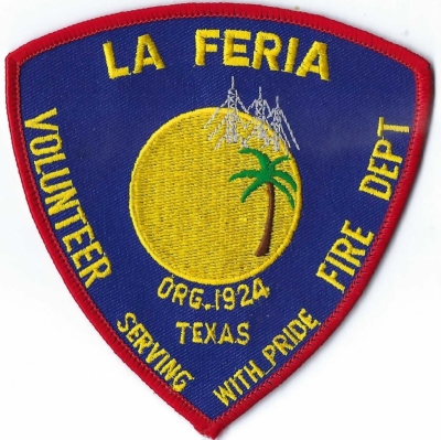 La Feria Volunteer Fire Department (TX)
By 1790's it had a fairground (Hence name, La Feria) for Fiestas, horse racing, and other sports.
