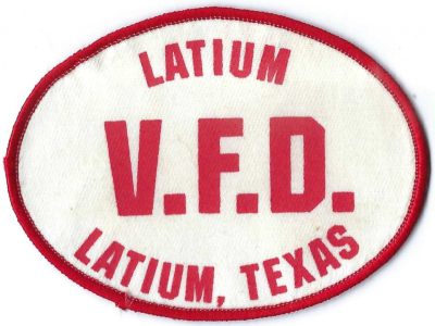 Latium Volunteer Fire Department (TX)
DEFUNCT - The Latium Fire Department merged in the late 1980's to become the Latium-Wesley-Greenvine Volunteer Fire Department.
