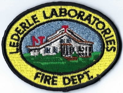 Lederle Laboratories Fire Department (NJ)
DEFUNCT - Lederle Laboratories was absorbed through a series of corporate acquisitions and mergers, most notably becoming part of Wyeth in 1994 and then Pfizer in 2009. 
