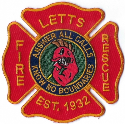 Letts Fire Rescue (IN)
Letts FD puts on several fish fry's each year to raise funds.  They are known county wide for a great fish meal.
