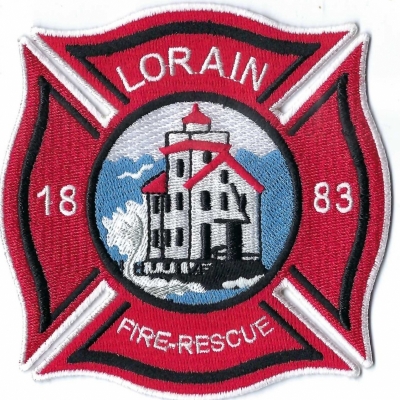 Lorain Fire Department (OH)
The Lorain Lighthouse, also known as the "Jewel of the Port," is a historic lighthouse on Lake Erie. The lighthouse was first lit in 1917 and was deactivated in 1966. It stands 58 feet tall from the water to the top of the lantern room. 
