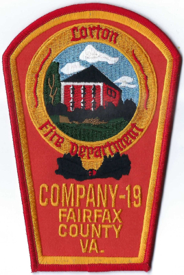Lorton Fire Department (VA)
The building featured on the Lorton VFD (Station 19) shoulder patch is the historic Workhouse Arts Center (formerly the Lorton Reformatory), which serves as a notable historic landmark in the Lorton, Virginia.
