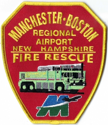Manchester Boston Regional Airport Fire Rescue (NH)
The new name of Manchester Airport is the Manchester-Boston Regional Airport. It was officially renamed on April 18, 2006.  Fire Protection provided by "Pro-Tec Fire Services"; North America's largest provider of contracted private ARFF services. 
