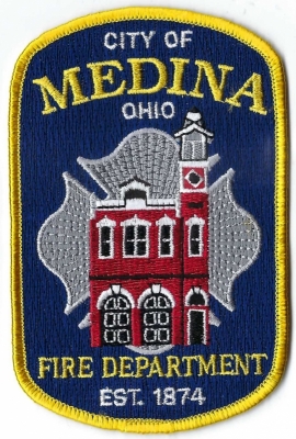 Medina City Fire Department (OH)
The "1877 Fire King Engine 2nd Hose Company Station" refers to Hose Station No. 1, a historic fire station built in 1877 for the Fire King Engine 2nd Hose Company.  The station is known for its Italianate style, red brick facade, arched windows, and tower, and it is the oldest standing fire station in the city.
