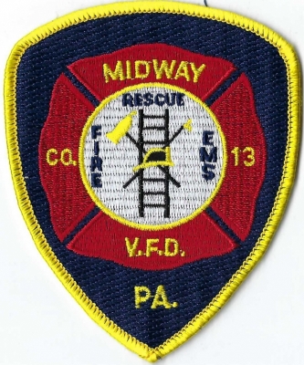 Midway Volunteer Fire Department (PA)
Population < 2,000.  Station 13.
