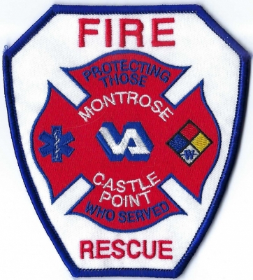 Montrose-Castle Point VA Fire Department (NY)
DEFUNCT -  The Montrose-Castle Point VA Hospital merged w/the Castle Point VA Medical Center in 1996. 

