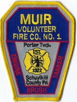Muir Volunteer Fire Company #1 (PA)
Population < 500.
