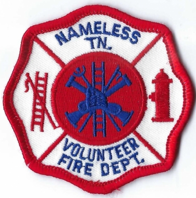 Nameless Fire Department (TN)
When residents applied for a post office, the place for a name on the application was left blank, so the U.S. Post Office named the town "Nameless".
