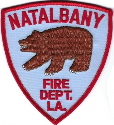 Natalbany Fire Department (LA)
The community is named after the nearby Natalbany River. It is speculated that the name of the river is derived from the Choctaw words "nita" meaning "bear".  Population < 2,000.
