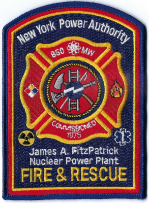 New York Power Authority Fire & Rescue (NY)
DEFUNCT - The James A. FitzPatrick Nuclear Power Plant in Scriba, NY, was sold by Entergy Corporation to Exelon Generation in 2017.

