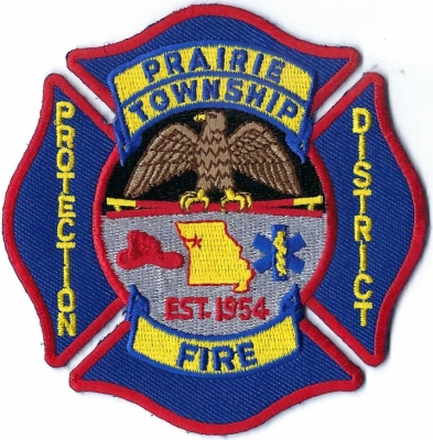 Prairie Township Fire Protection District (MO)
DEFUNCT - Prairie Township Fire Protection District merged with Lotawana Fire Protection District in 1975.
