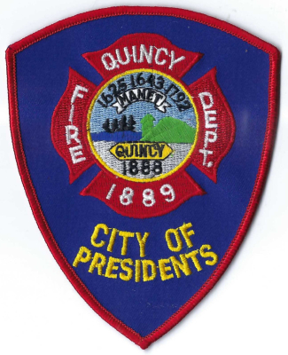 Quincy Fire Department (MA)
Quincy, Massachusetts, is nicknamed the "City of Presidents" because it is the birthplace of two U.S. Presidents: John Adams (2nd President) and his son, John Quincy Adams (6th President).
