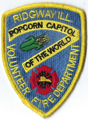 Ridgway Volunteer Fire Department (IL)
Ridgway, Illinois earned the title of "Popcorn Capital of the World" in the 1960s due to its massive popcorn production, driven by the presence of a major Blevins Popcorn Company plant.  Population <2,000.

