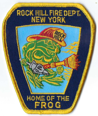 Rock Hill Fire Department (NY)
The Rock Hill Fire Department (NY) is called "Home of the Frog" because of a historic, 1974 Seagrave Pumper, lime-green, 4-wheel drive pumper nicknamed "The Frog".
