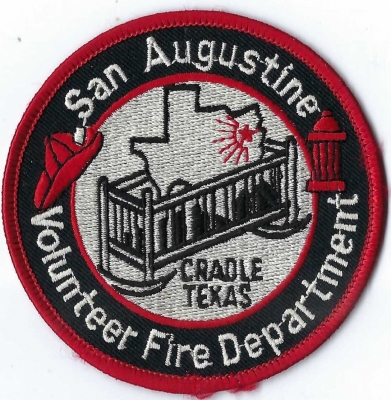 San Augustine Volunteer Fire Department (TX)
Called ”The Cradle of Texas,”.  This pleasant little San Augustine claims to be the oldest Anglo town in Texas.  Population < 2,000.
