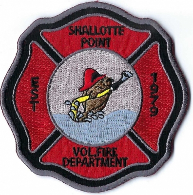 Shallotte Point Volunteer Fire Department (NC)
Every year the Shallotte Point VFD puts on a flounder tourniment for a fund raiser.  The patch has a flounder in a fire helmet on it.
