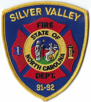 Silver Valley Fire Department (NC)
Originally named Williams Crossroads, but was renamed Silver Valley after the construction of the Silver Valley Mine in 1880.

