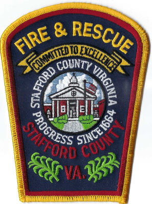 Stafford County Fire & Rescue (VA)
The building depicted on the Stafford County Fire and Rescue Department shoulder patch is the historic Stafford County Courthouse built in 1923.
