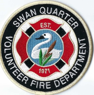 Swan Quarter Volunteer Fire Department (NC)
Legend has it, that thousands of swan's came to "quarter" in the this village at the head of Swan Quarter Bay.  Population < 500.
