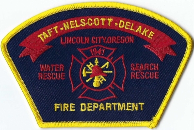 Taft-Nelscott-DeLake Fire Department (OR)
DEFUNCT - Merged w/North Lincoln Fire & Rescue in 1997.
