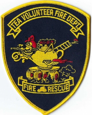 Tea Volunteer Fire Department (SD)
This was a German based community, the tradition of afternoon tea was a necessity. so the postal office named the town "Tea".
