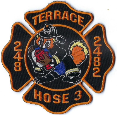 Terrace Hose and Chemical Company #3 (NY)
The Oceanside Volunteer Fire Department is made up of 5 companies; Terrance being one of them. Terrace Hose & Chemical Company #3 is an Engine company located on the North end of Oceanside and houses engines 248 and 2482. 
