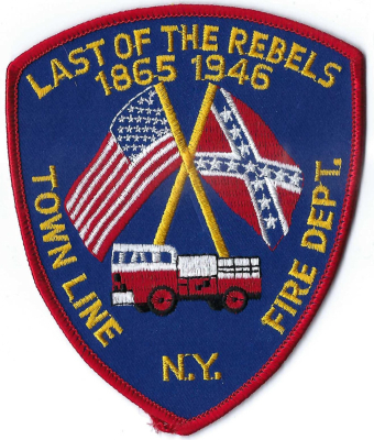 Town Line Fire Department (NY)
"Last of the Rebels" stems from a local legend that the community seceded from the Union at the start of the Civil War in 1861. For unknown reasons, residents reportedly voted to break away and remained "outside" the U.S. until 1946.
