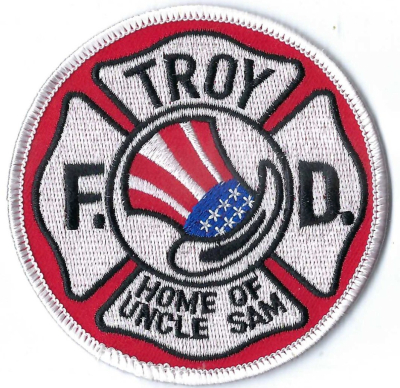Troy Fire Department (NY)
Troy, NY, is called the "Home of Uncle Sam" because it was the home of Samuel Wilson, a meatpacker who supplied beef to the U.S. Army during the War of 1812. Barrels stamped "U.S." were joked by soldiers to mean "Uncle Sam".
