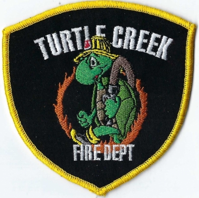 Turtle Creek Fire Department (TX)
Turtle Creek Park in this town is a sancutary for fresh water turtles and apparently the lake is loaded with them.
