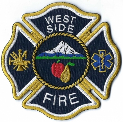 West Side Fire Protection District (OR)
Apple and pear orchards flourish in the Hood River Valley.  Asian pears, also known as apple pears or Nashi pears, have been grown in China and Japan for thousands of years and were brought to the West Coast during the California Gold Rush.  The mountain in the back ground is Mount Hood.
