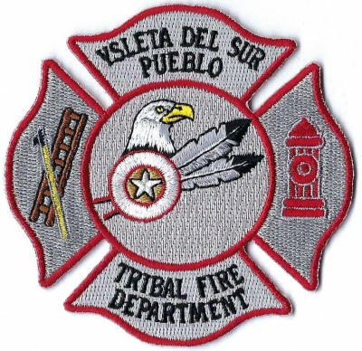 Ysleta Del Sur Pueblo Tribal Fire Department (NM)
The Tigua people of Ysleta del Sur were industrious farmers who raised wheat, corn, cattle, and horses. The Tigua were also instrumental in building the Ysleta Mission.  Pop. 4,226.
