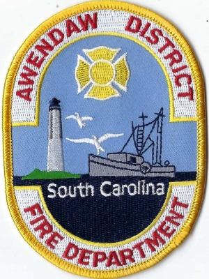 Awendaw District Fire Department (SC)
Cape Romain Lighthouse was built in 1827 to direct sailors away from treacherous shoals.  Stands 65-feet high.  See patch.

