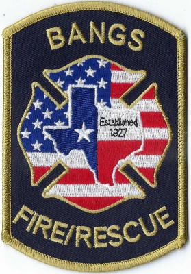 Bangs Fire Rescue (TX)
Population < 2,000.

