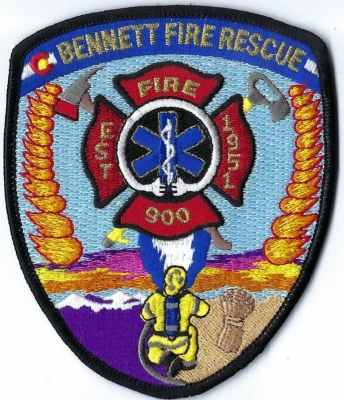 Bennett Fire Rescue (CO)
DEFUNCT - In 1986 the Bennett Rescue Squad merged with the department to form the Bennett Fire Protection District. In 2017 the name changed to Bennett-Watkins Fire Rescue District.
