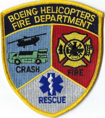 Boeing Helicopters Fire Department (PA)
DEFUNCT - Boeing Rotorcraft Systems (formerly Boeing Helicopters changed names in 2018.
