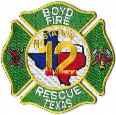 Boyd Fire Rescue (TX)
Station 12. Population < 2,000.
